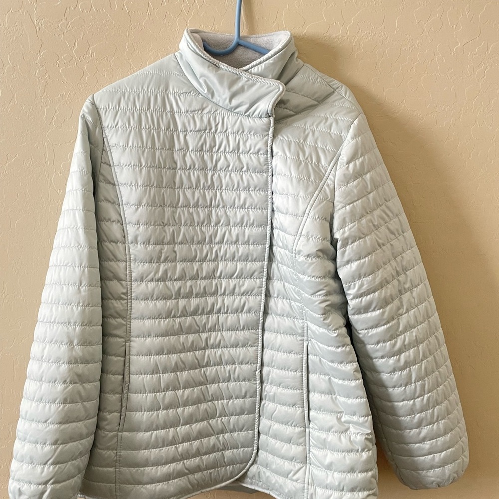 New UGG Australia Puffer fleece snap button lined jacket coat M
